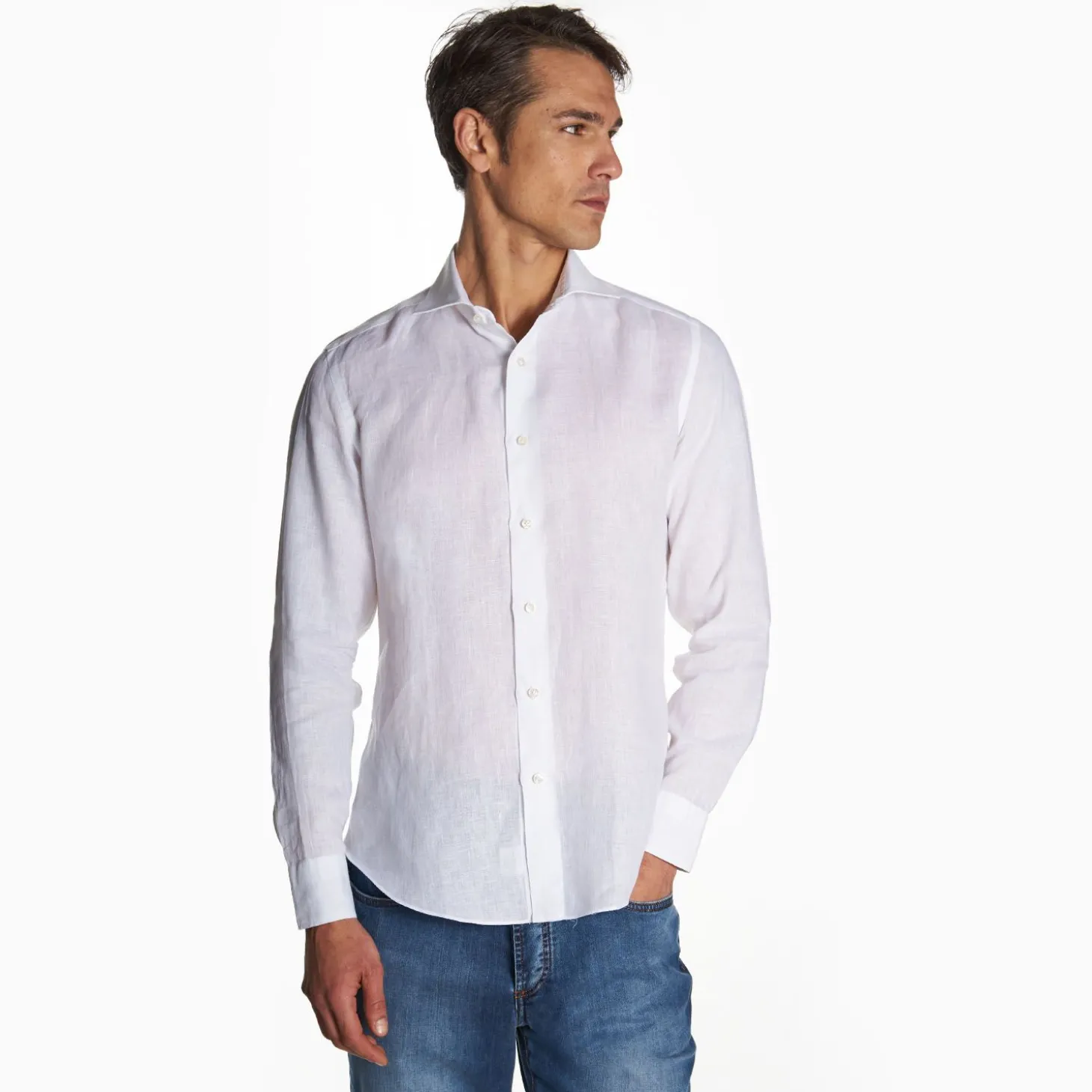 White Linen Shirt