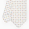 White Sartorial 7 Cm Silk Tie - Small Flower Pattern
