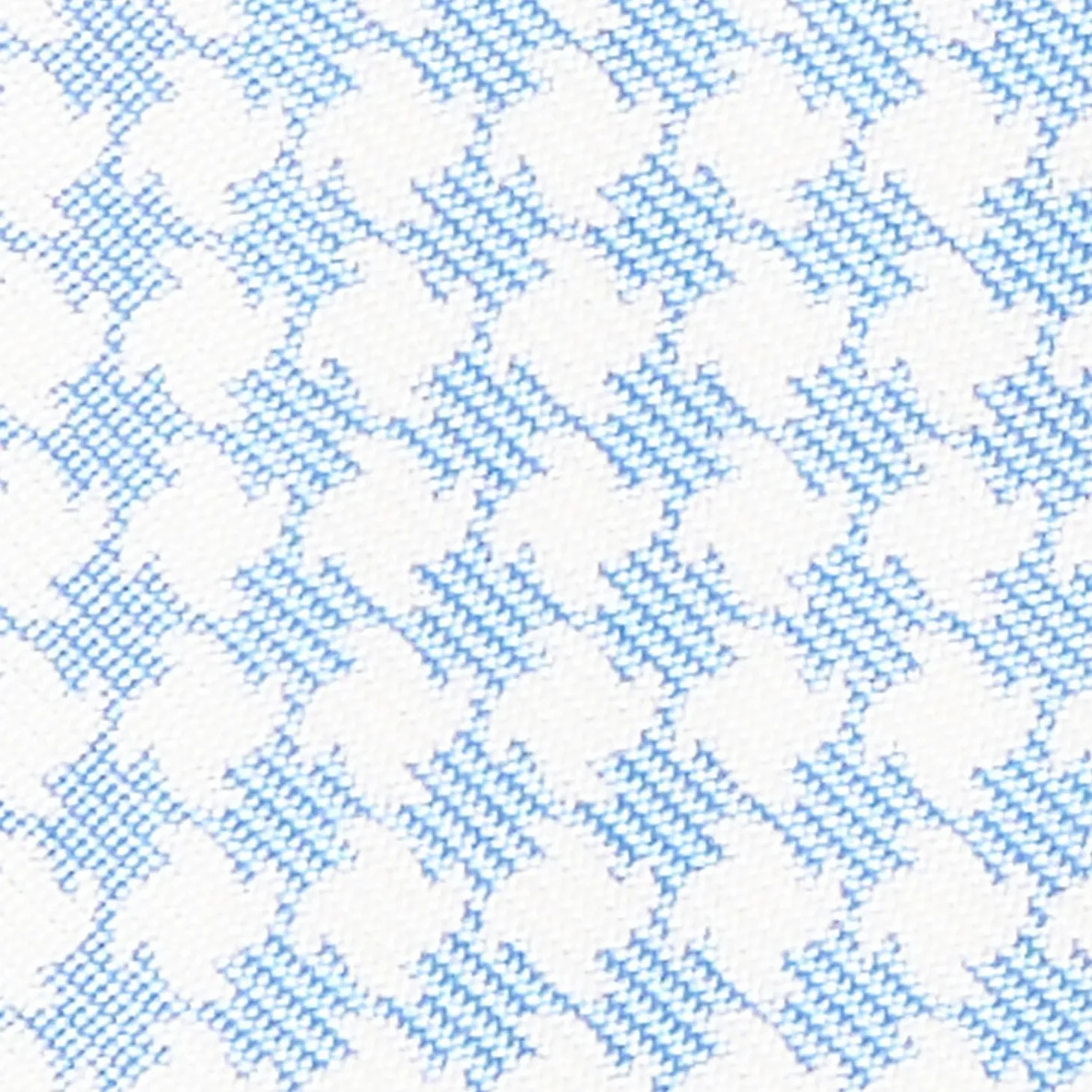 White Silk Bowtie To Self-Tie - Small Geometric Pattern