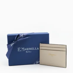 White Small Credit Card Holder In Soft Leather