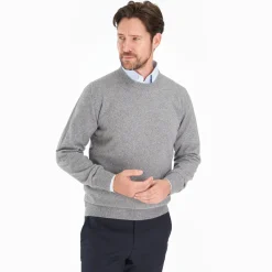 Wool And Cashmere Crewneck Sweater - Gray