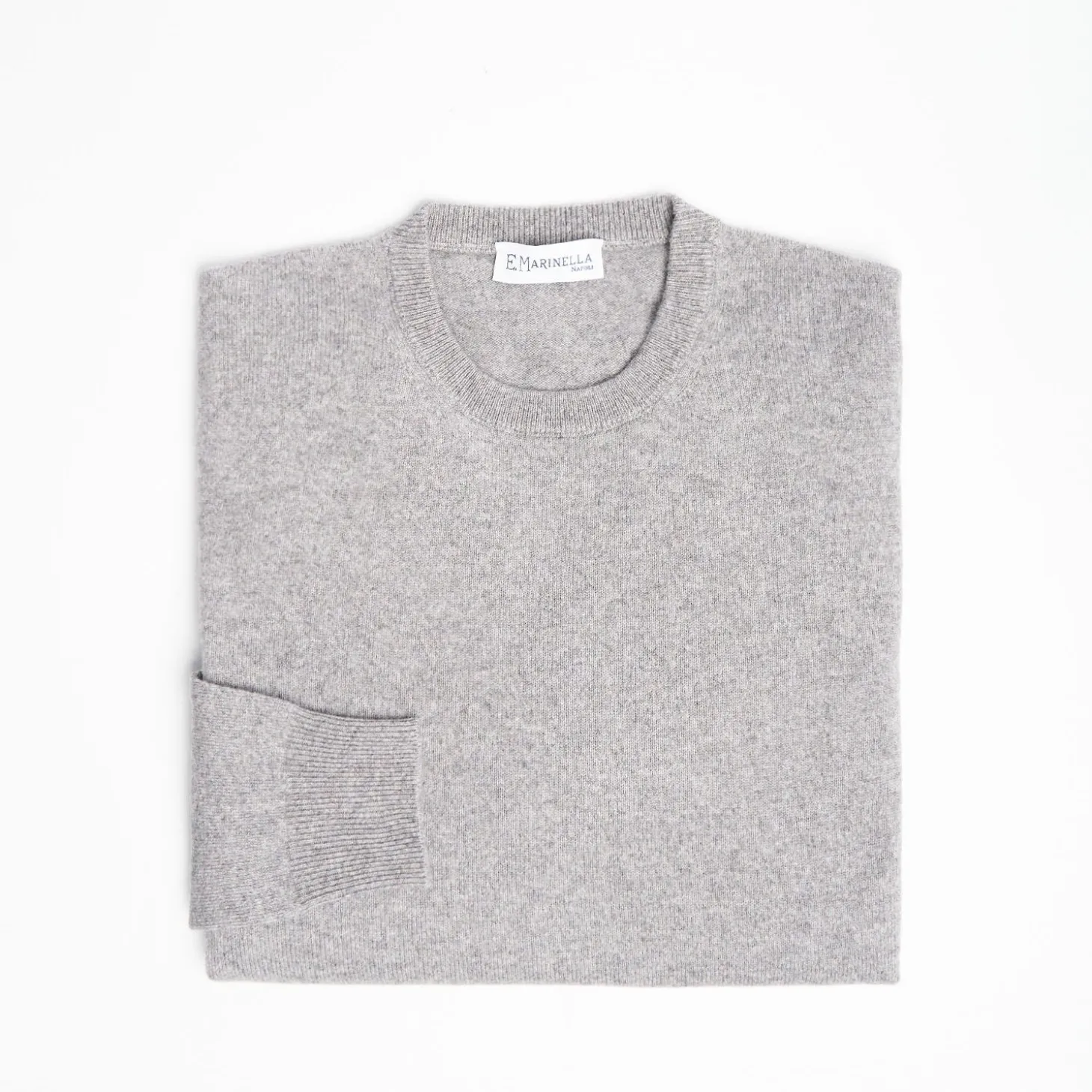 Wool And Cashmere Crewneck Sweater - Gray