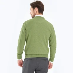 Wool And Cashmere Crewneck Sweater - Light Green