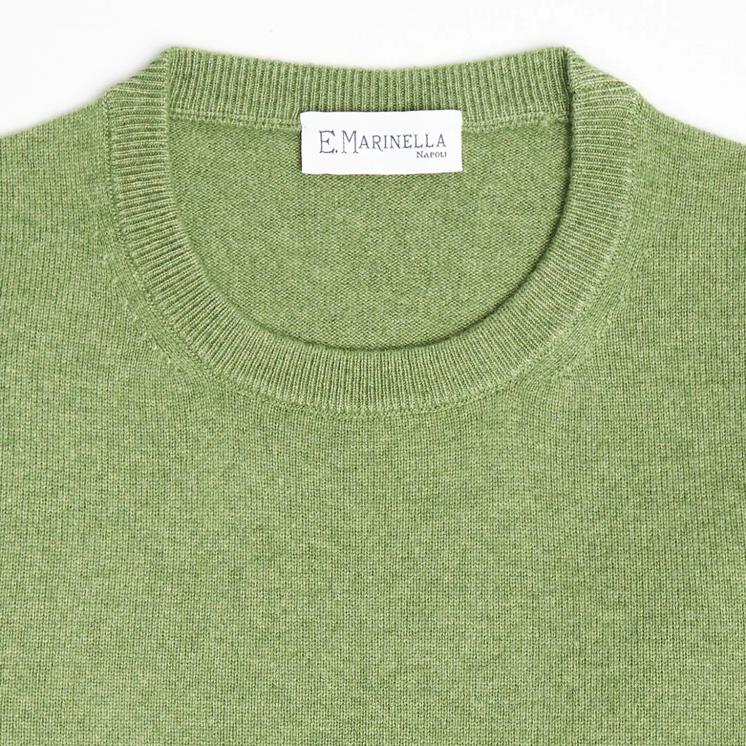 Wool And Cashmere Crewneck Sweater - Light Green