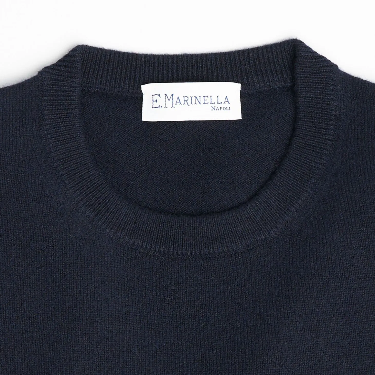 Wool And Cashmere Crewneck Sweater - Night Blue