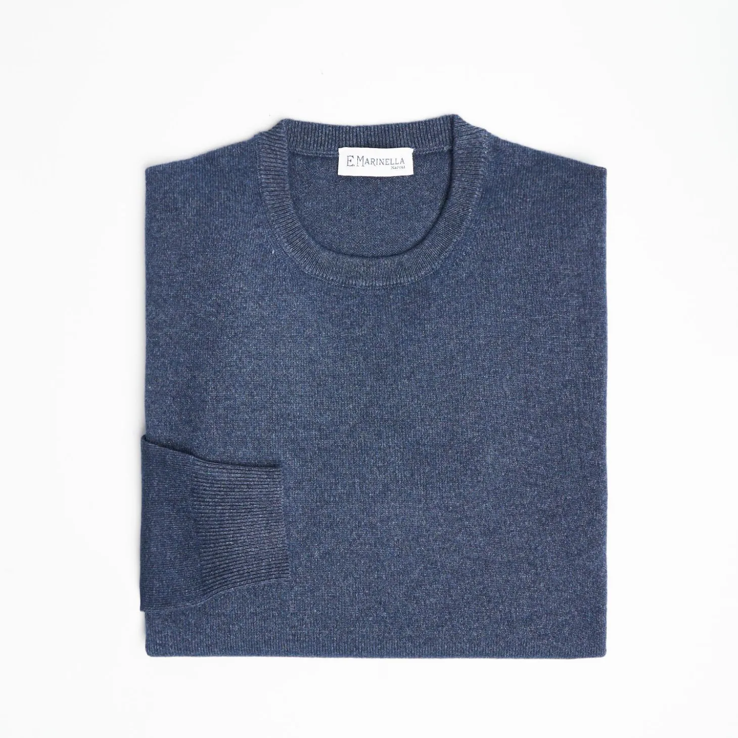 Wool And Cashmere Crewneck Sweater - Blue