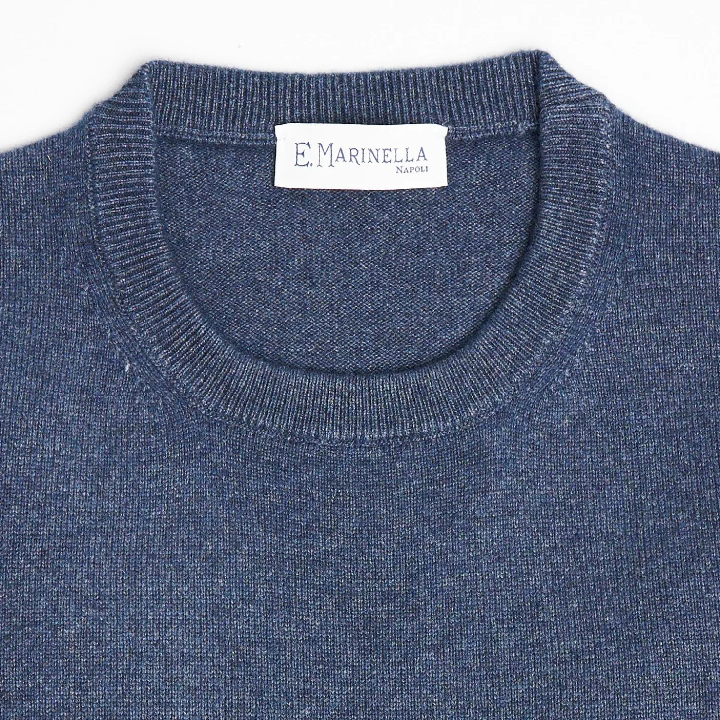 Wool And Cashmere Crewneck Sweater - Blue