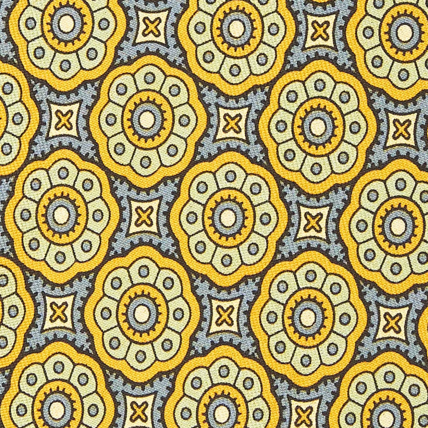 Yellow Archivio Collection Silk Tie 1985-05