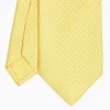 Yellow Sartorial Classic Silk Tie Polka Dot Pattern