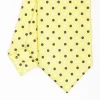 Yellow Sartorial 7 Cm Silk Tie - Small Flower Pattern