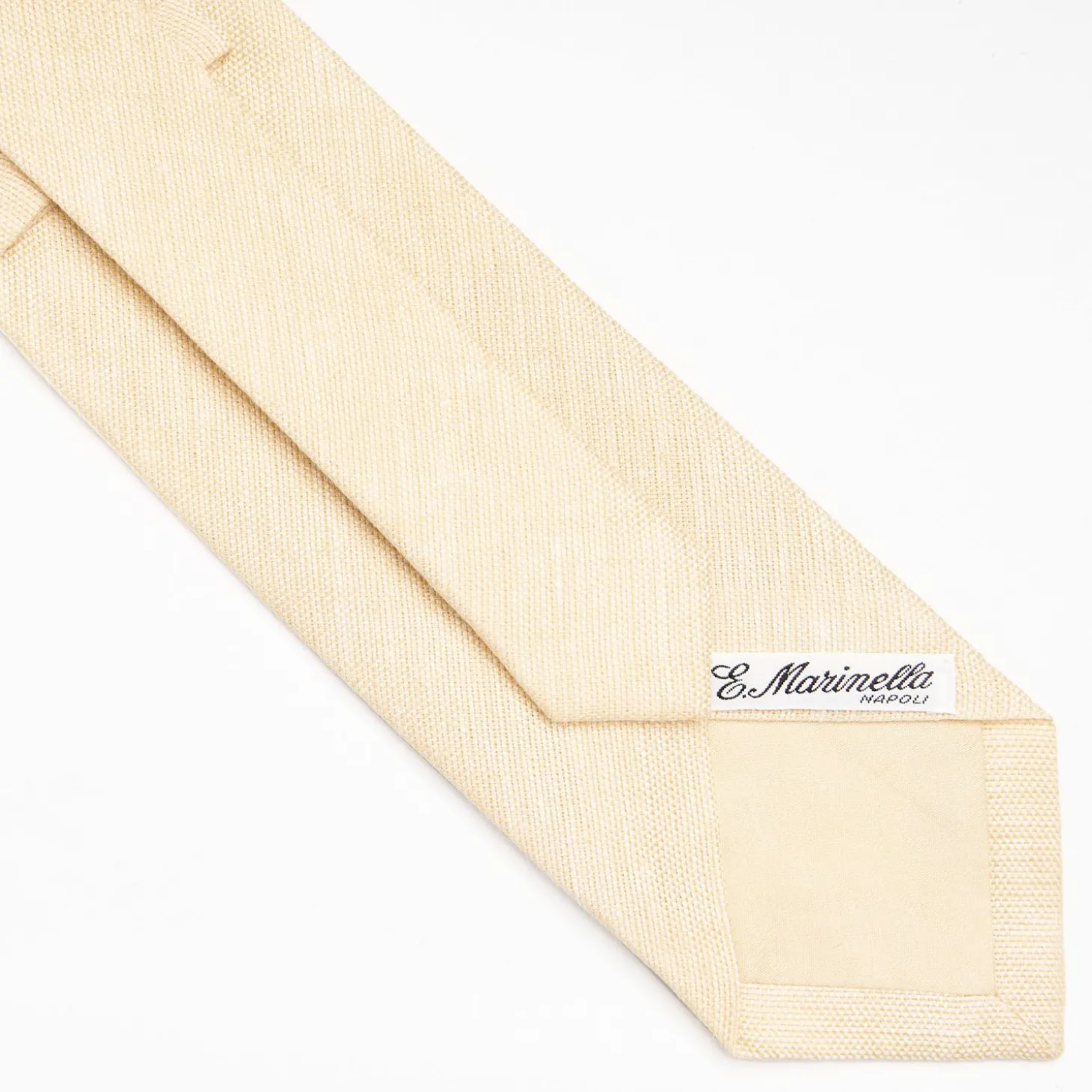 Yellow Sartorial Linen Tie Solid Color