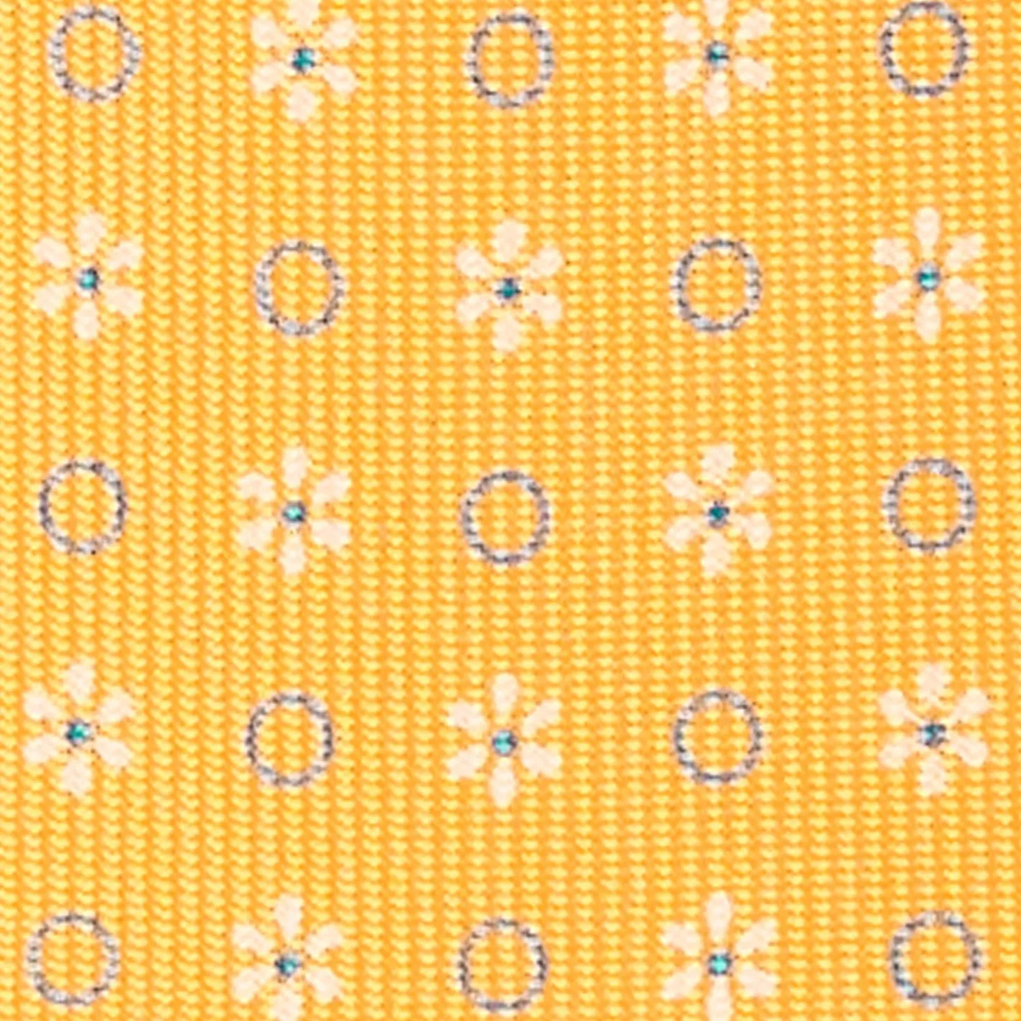 Yellow Seven-Fold Tie - Small Designs