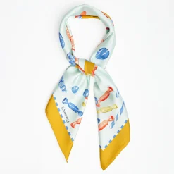 Yellow Silk Scarf 90 - Confetti And Bon Bon