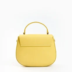 Yellow Smooth Leather Cleo Bag