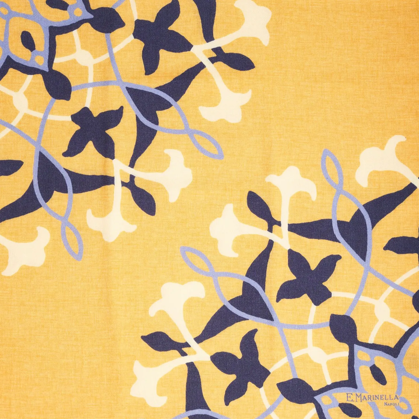 Yellow Wool And Silk Stole